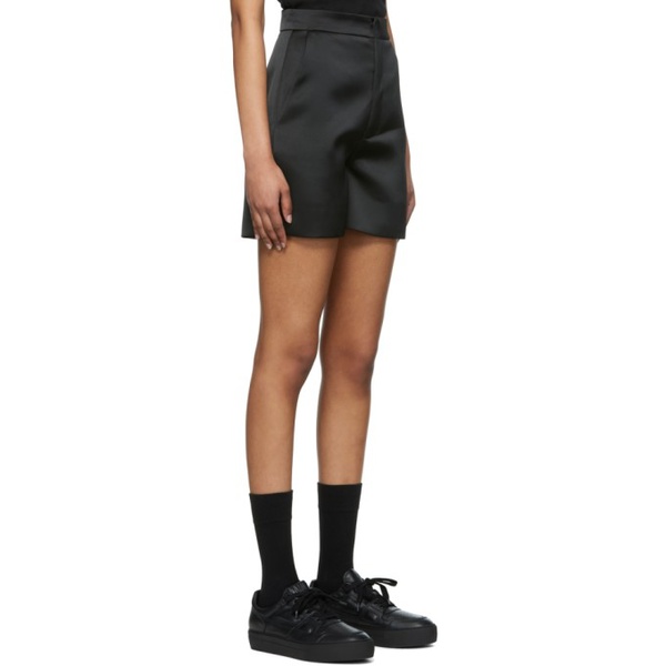  AMI Paris Black Polyester Shorts 221482F088005