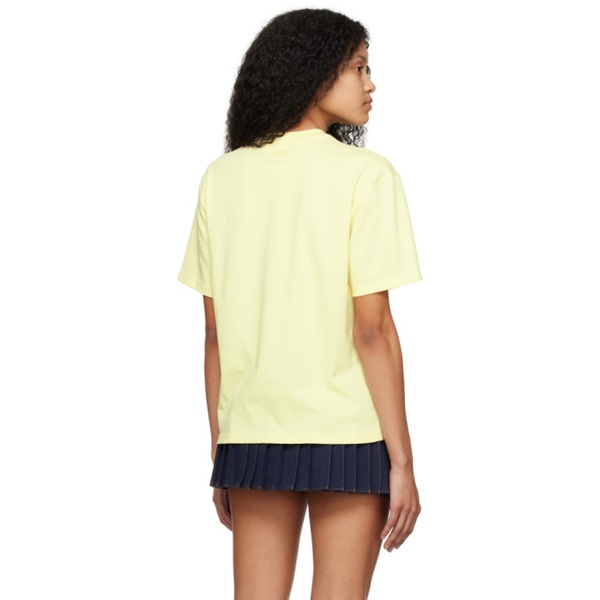  Ami Paris SSENSE Exclusive Yellow Ami de Coeur T-Shirt 231482F110037