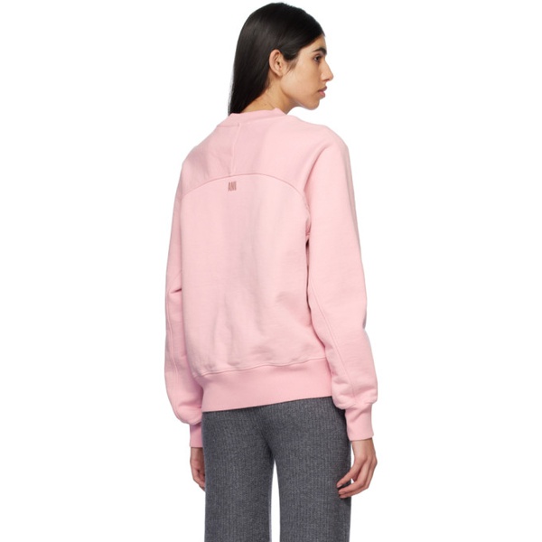  Ami Paris Pink Ami De Coeur Sweatshirt 221482F096017