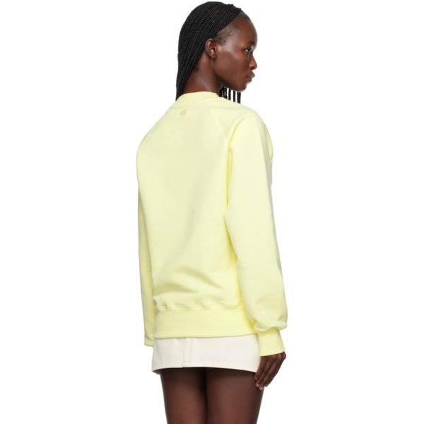  Ami Paris SSENSE Exclusive Yellow Ami de Coeur Sweatshirt 231482F098034