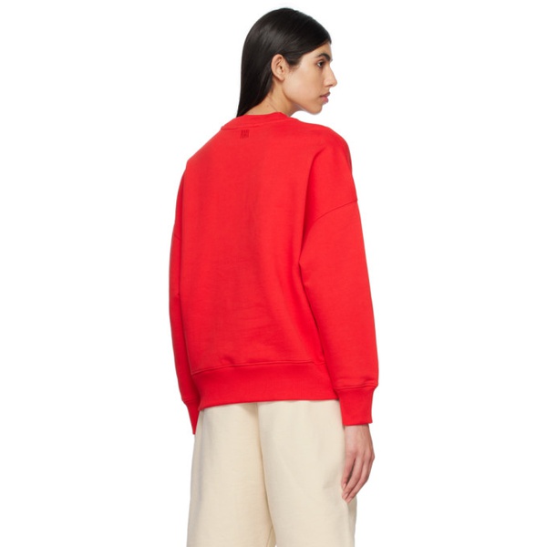 AMI Paris Red Coeur Sacre Sweatshirt 231482F098020