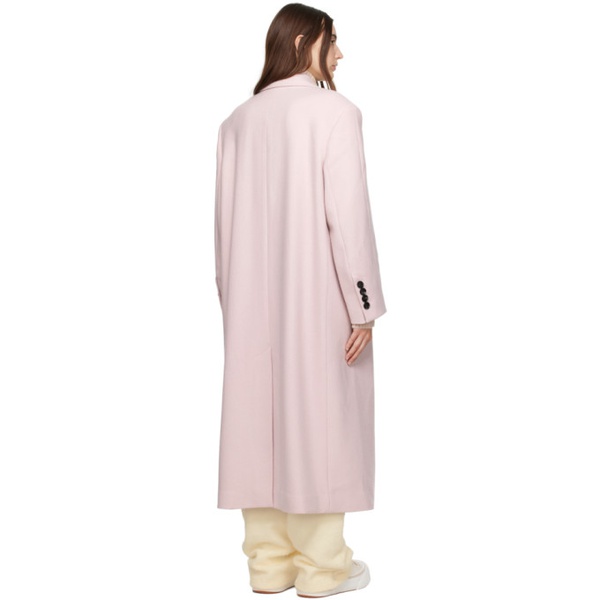  AMI Paris Pink Oversized Coat 232482F059009