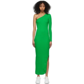 AMI Paris Green Cotton Maxi Dress 221482F055001