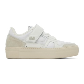 Ami Paris White Ami De Coeur Sneakers 222482F128053