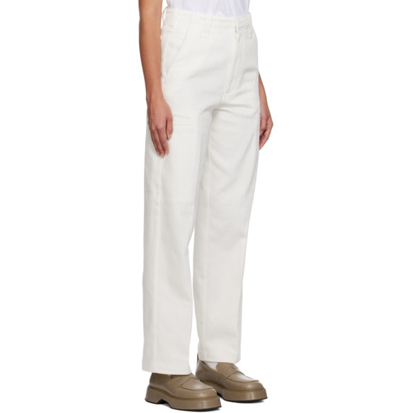  AMI Paris White Welt Pocket Trousers 231482F087004