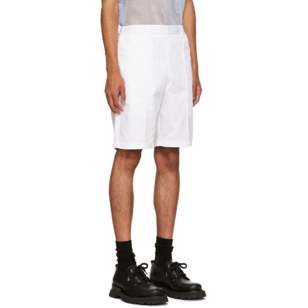  AMI Paris White Cotton Shorts 221482M193035