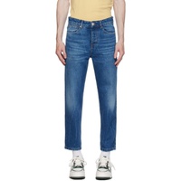 AMI Paris Blue Tapered Fit Jeans 232482M186001