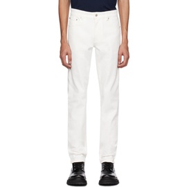 AMI Paris White Slim-Fit Jeans 231482M186007