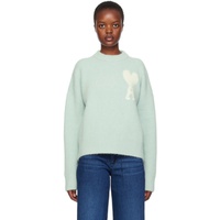 Ami Paris Blue Ami De Coeur Sweater 232482F096003