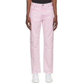 AMI Paris Pink Straight Fit Jeans 221482M186002