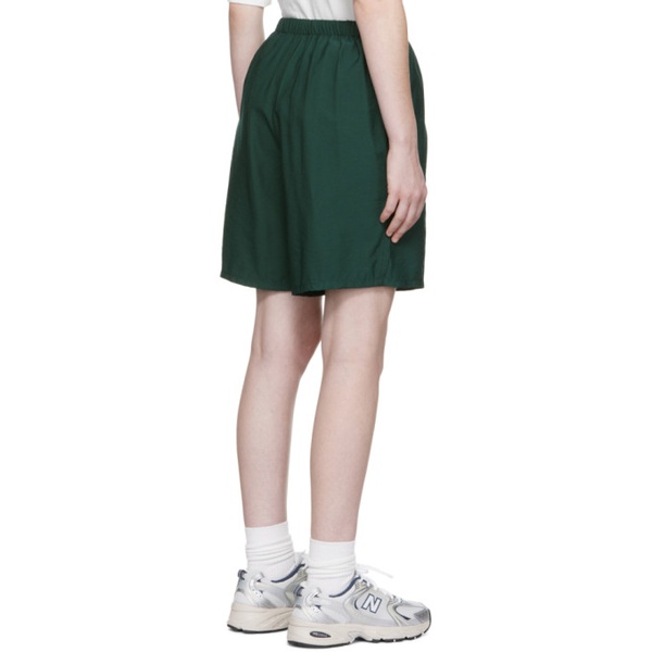  AMI Paris SSENSE Exclusive Green Viscose Shorts 222482F088002