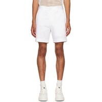 AMI Paris White Chino Shorts 221482M193033