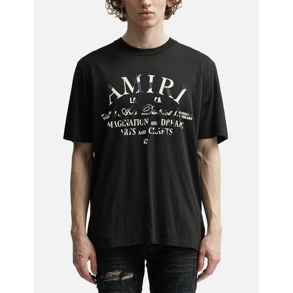  아미리 AMIRI Distressed Arts District T-shirt 915752
