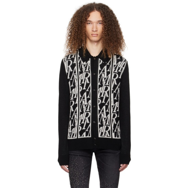  아미리 AMIRI Black Repeat Cardigan 241886M212004