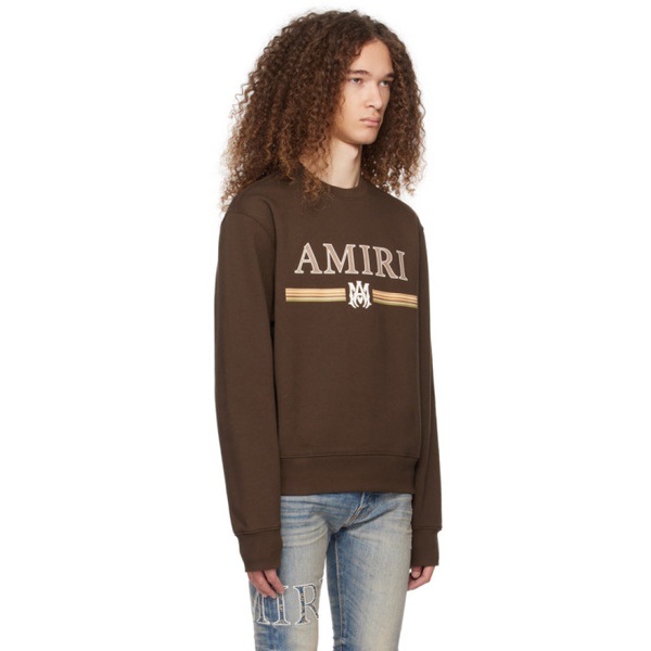  아미리 AMIRI Brown MA Bar Sweatshirt 241886M204002