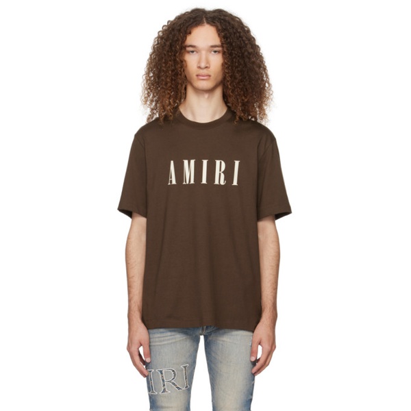  아미리 AMIRI Brown Core T-Shirt 241886M213028