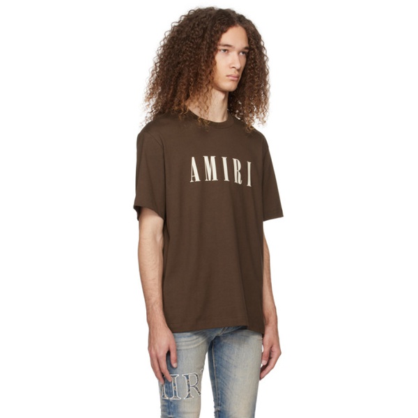  아미리 AMIRI Brown Core T-Shirt 241886M213028