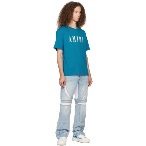  아미리 AMIRI Blue Core T-Shirt 241886M213029