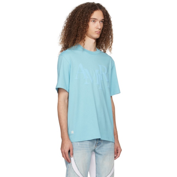  아미리 AMIRI Blue Staggered T-Shirt 241886M213020