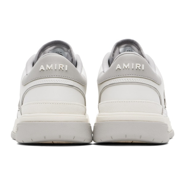  아미리 AMIRI White & Gray Classic Low Sneakers 241886M237044