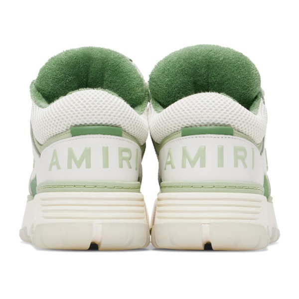  아미리 AMIRI White & Green MA-1 Sneakers 241886F128032