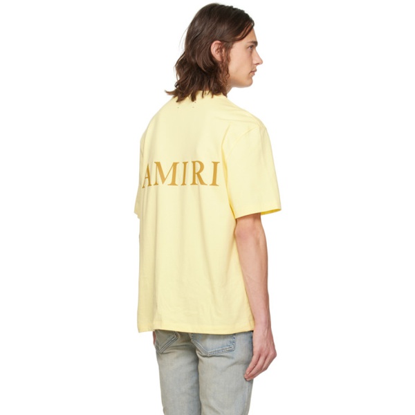  아미리 AMIRI Yellow MA T-Shirt 241886M213068