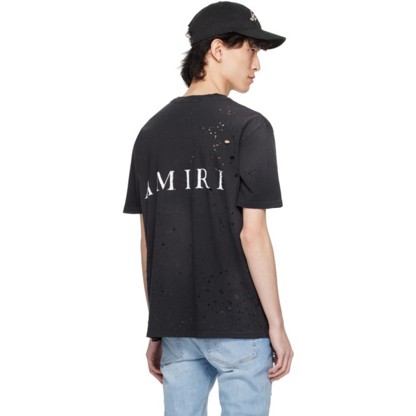  아미리 AMIRI Black Washed Shotgun T-Shirt 241886M213049