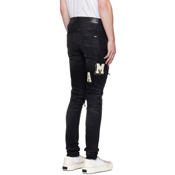  아미리 AMIRI Black Applique Jeans 232886M186025