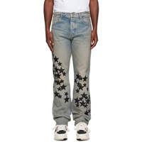 아미리 AMIRI Indigo Star Jeans 231886M186056