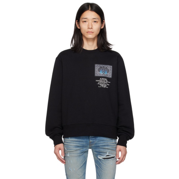  아미리 AMIRI Black Bandana Sweatshirt 232886M204009