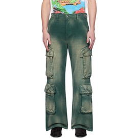 아미리 AMIRI Green Faded Cargo Pants 232886M188005
