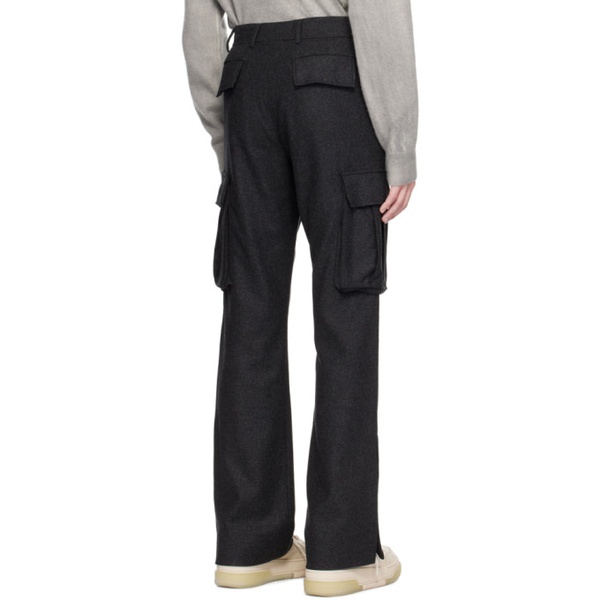  아미리 AMIRI Gray Flared Cargo Pants 231886M188002