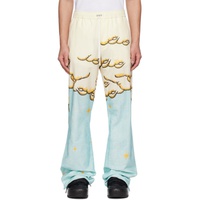 아미리 AMIRI Blue & 오프화이트 Off-White Sunscape PJ Trousers 231886M191013