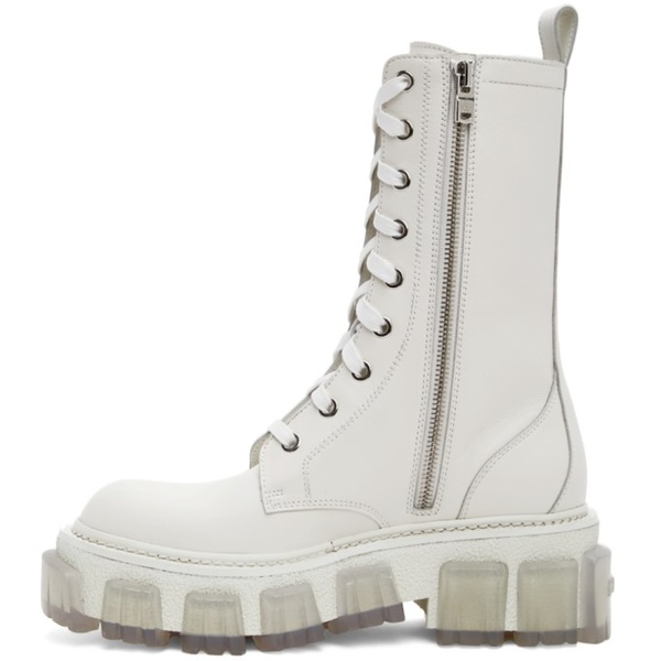  아미리 AMIRI White Lug Combat Boots 221886F124001