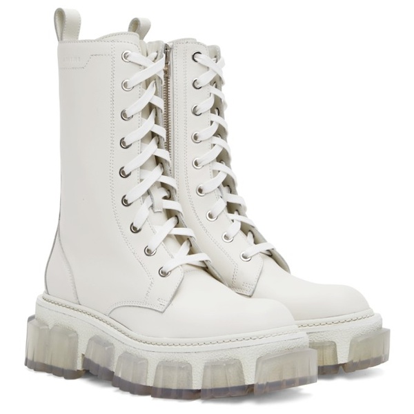  아미리 AMIRI White Lug Combat Boots 221886F124001