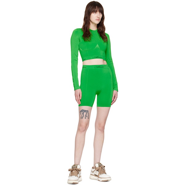  아미리 AMIRI Green Jacquard Top 241886F561015