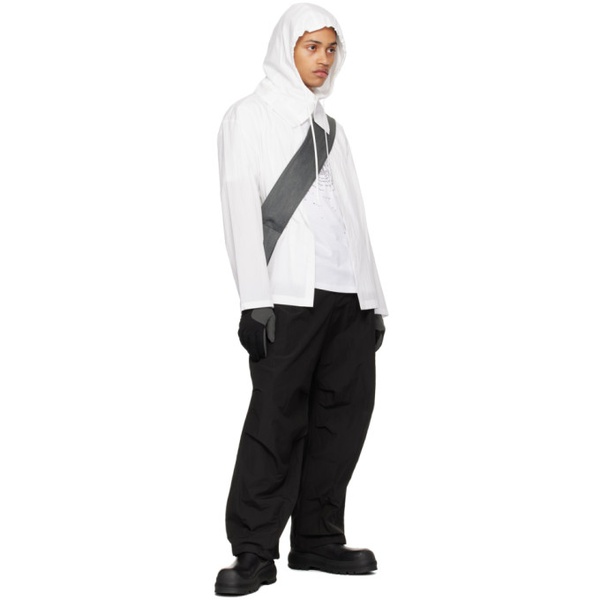 아모멘토 AMOMENTO White Hooded Shirt 241436M202003