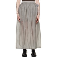 아모멘토 AMOMENTO Gray Layered Maxi Skirt 242436F093003
