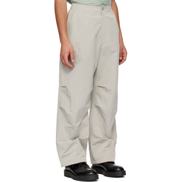  아모멘토 AMOMENTO Gray Fatigue Trousers 241436M191002