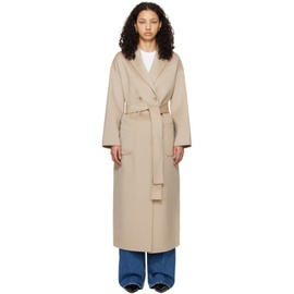 ANINE BING Taupe Dylan Coat 241092F059002
