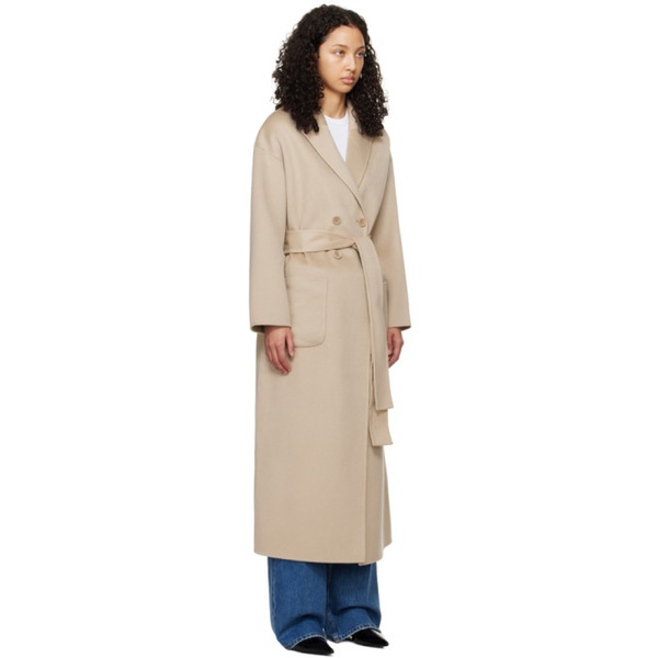  ANINE BING Taupe Dylan Coat 241092F059002
