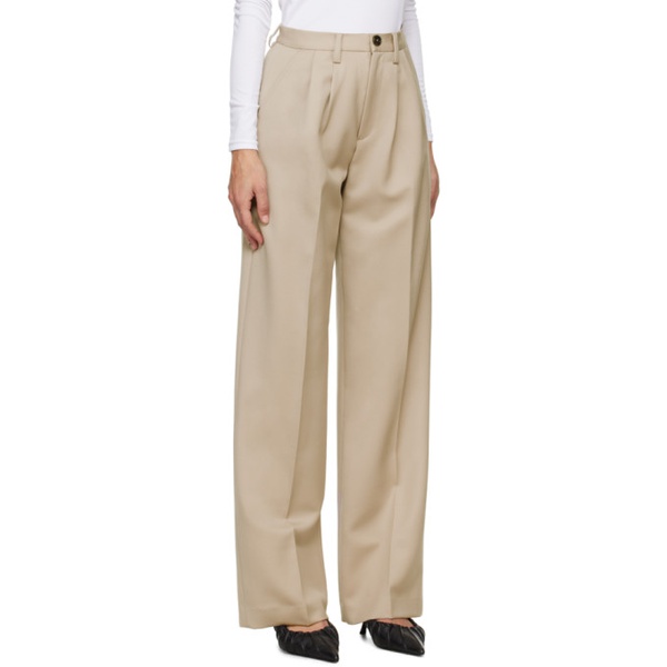  ANINE BING Taupe Carrie Trousers 241092F087009
