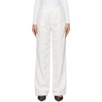 ANINE BING White Carrie Trousers 241092F087013