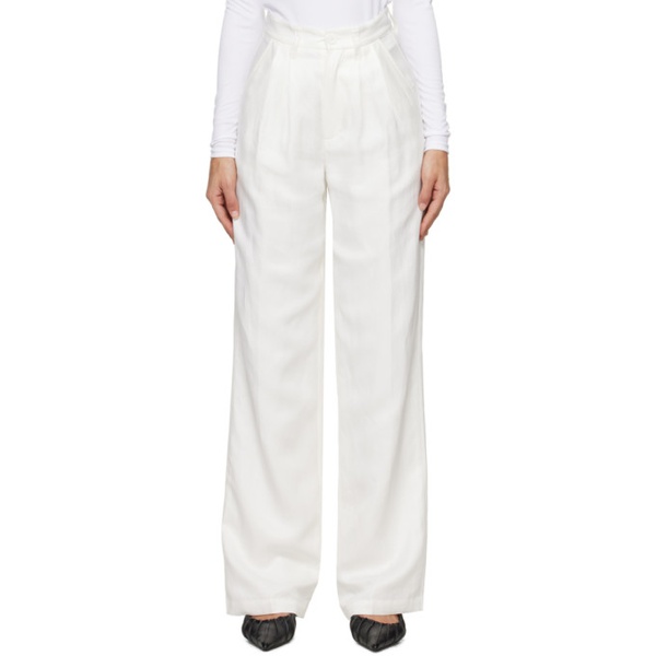  ANINE BING White Carrie Trousers 241092F087013