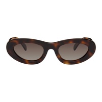 ANINE BING Brown Roma Sunglasses 242092F005000