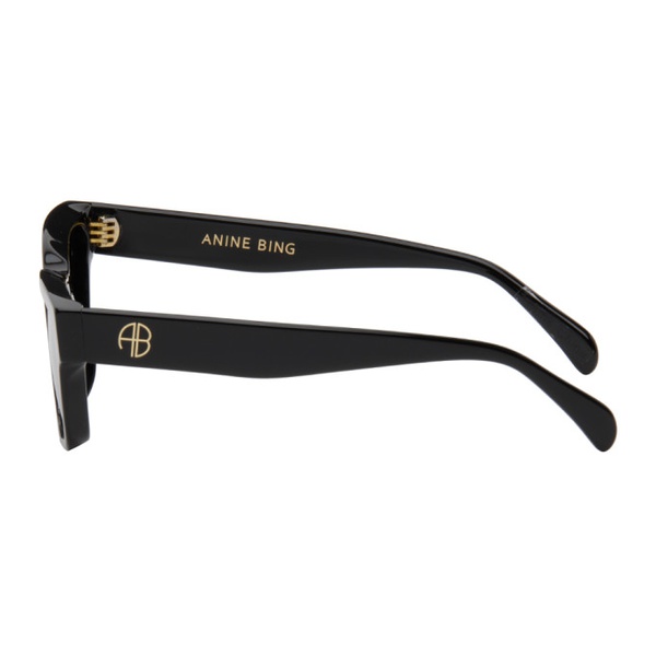  ANINE BING Black Daria Sunglasses 242092F005003