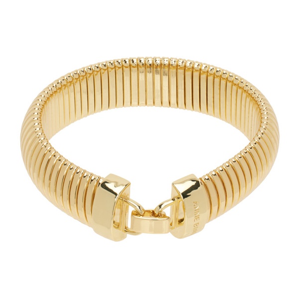  ANINE BING Gold Coil Chain Bracelet 242092F020000