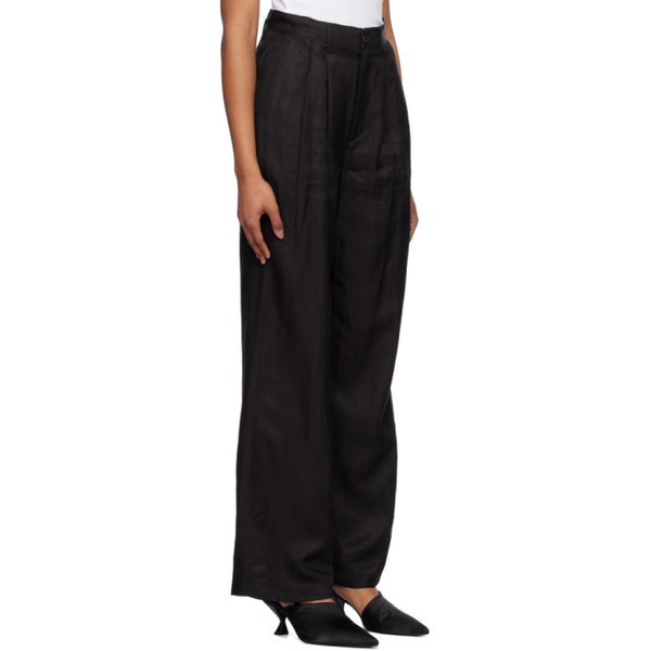  ANINE BING Black Carrie Trousers 232092F087007