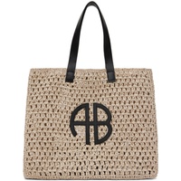 ANINE BING Beige Large Rio Tote 242092F049001