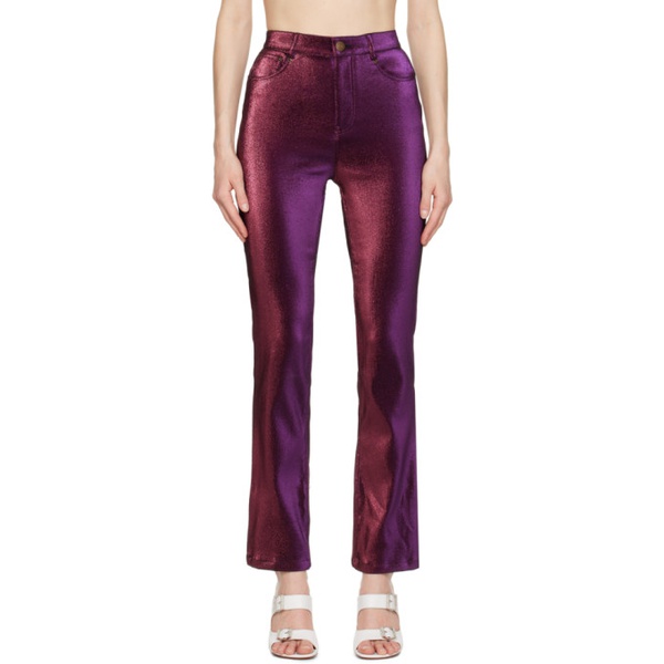  AREA Purple Slit Trousers 231372F087004